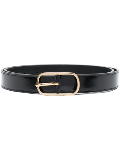 Totême Buckle-fastening Leather Belt In Black