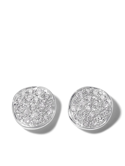 Ippolita Stardust Mini Flower Disc Stud Earrings In Silber