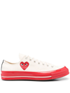 COMME DES GARÇONS PLAY X CONVERSE HEART-PRINT LOW-TOP SNEAKERS