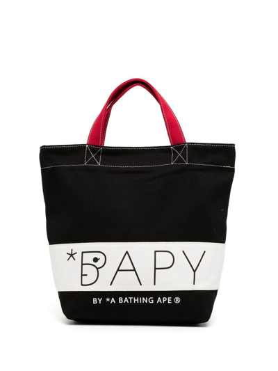 Bapy By *a Bathing Ape® Colour-block Tote Bag In Black