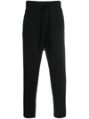 Roberto Collina Drawstring Wool-cashmere Trousers In Steel Grey