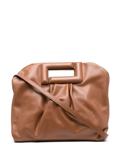Lancel Ruched Leather Tote Bag