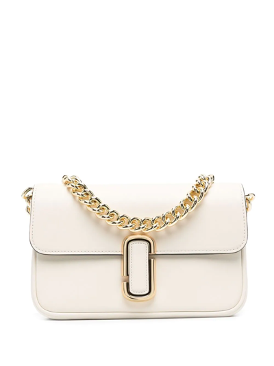Marc Jacobs The J Marc Leather Crossbody Bag In Neutrals