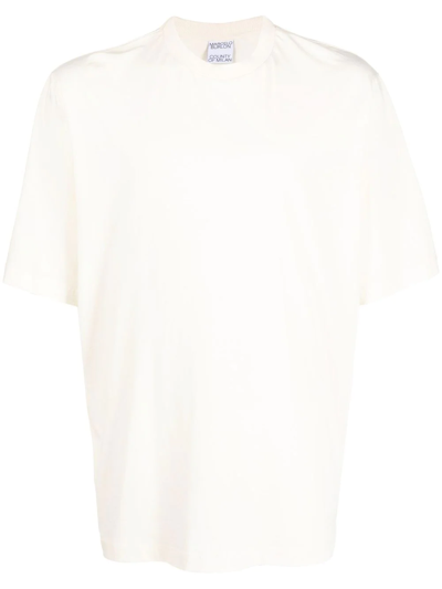 Marcelo Burlon County Of Milan Crew-neck Cotton T-shirt In Nude