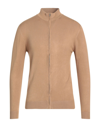 Alpha Studio Cardigans In Camel