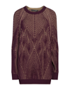 Alberta Ferretti Sweaters In Deep Purple