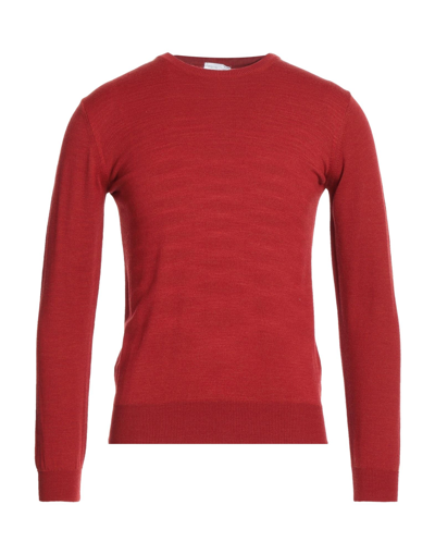 Spadalonga Sweaters In Brick Red