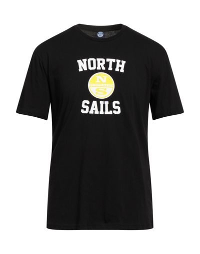 North Sails T-shirts In Black