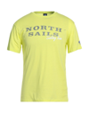 North Sails T-shirts In Yellow