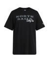 North Sails T-shirts In Black