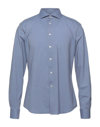 TRAIANO TRAIANO MAN SHIRT PASTEL BLUE SIZE 15 ¾ POLYESTER, POLYAMIDE, ELASTANE