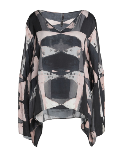 Manila Grace Blouses In Grey