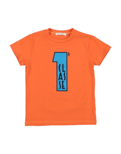 Alviero Martini 1a Classe Babies' T-shirts In Orange