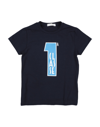 Alviero Martini 1a Classe Babies' T-shirts In Midnight Blue