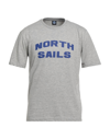 NORTH SAILS NORTH SAILS MAN T-SHIRT GREY SIZE XXL COTTON