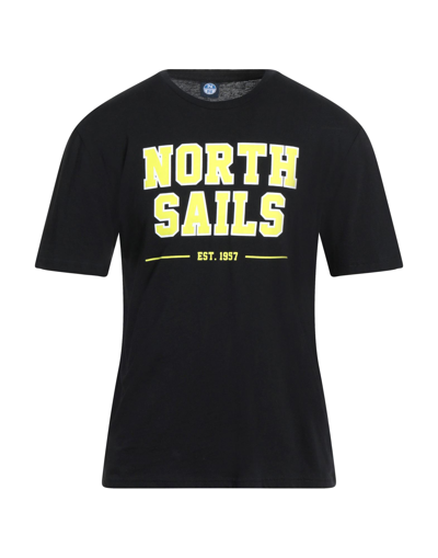 North Sails T-shirts In Black