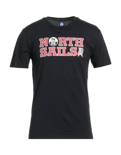 North Sails T-shirts In Black