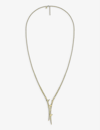 Shaun Leane Rose Thorn Yellow Gold-plated Vermeil Sterling-silver Lariat Necklace In Yellow Gold Vermeil
