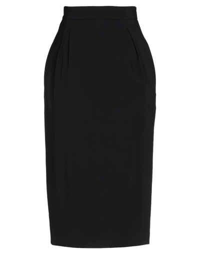 Versace Midi Skirts In Black