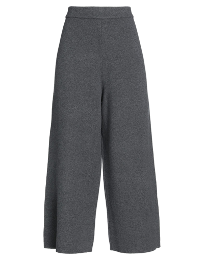 Joseph Cropped Wool Wide-leg Pants In Grey