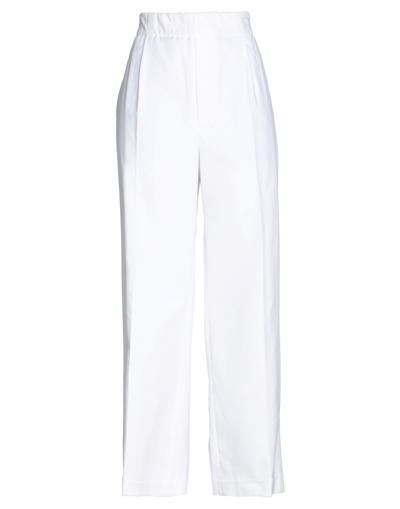 Jejia Woman Pants White Size 10 Cotton