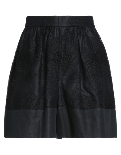 Valentino Garavani Woman Shorts & Bermuda Shorts Black Size 4 Cotton, Polyester