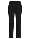 ICE PLAY ICE PLAY WOMAN PANTS BLACK SIZE 4 COTTON, ELASTANE, POLYESTER
