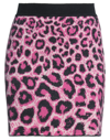 Alberta Ferretti Leopard Print Knit Skirt In Pink