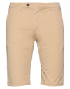 Frankie Morello Man Shorts & Bermuda Shorts Sand Size 30 Cotton, Elastane In Beige