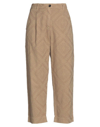 White Sand Pants In Beige