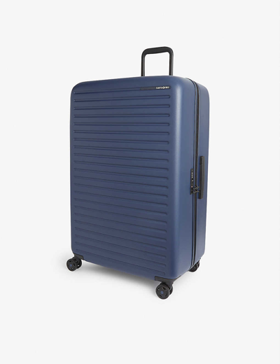 Samsonite Stackd Spinner Four-wheel Suitcase 81cm In Navy