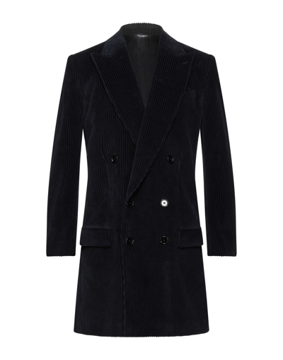 Dolce & Gabbana Coats In Dark Blue