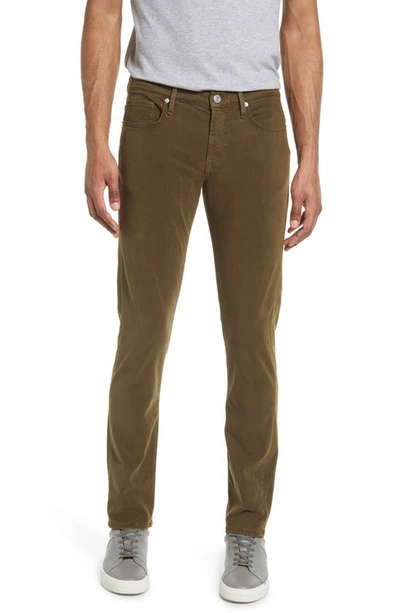 Frame L'homme Slim-fit Stretch Lyocell-blend Trousers In Military Green