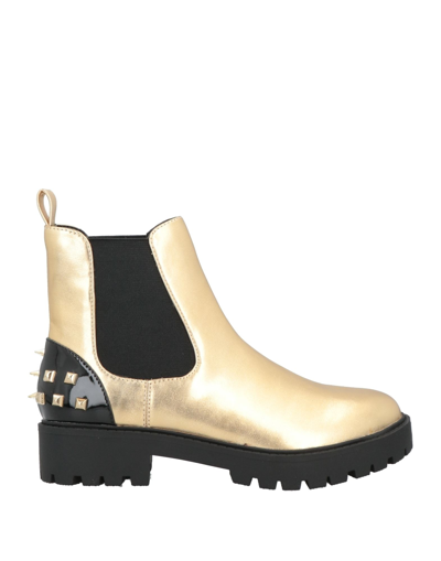 Desigual Ankle Boots In Yellow