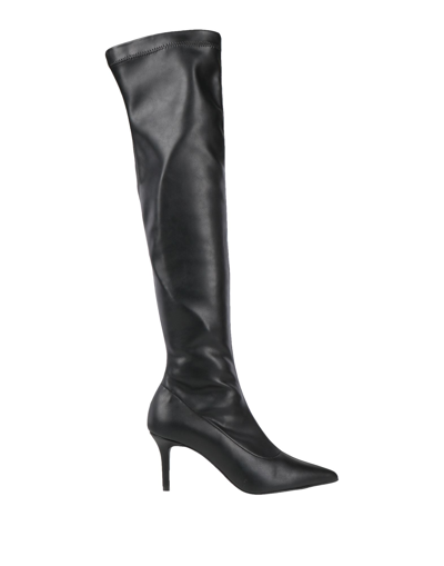 Paolo Mattei Knee Boots In Black