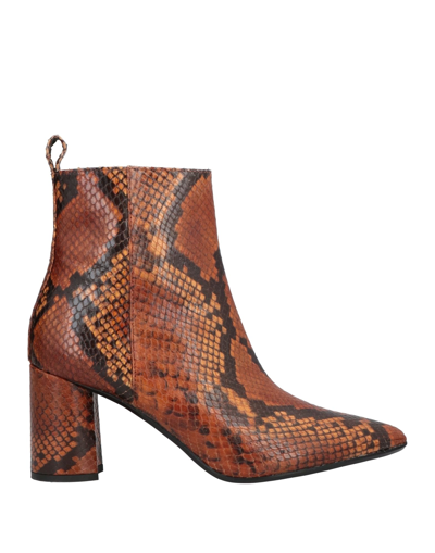 Fleury Ankle Boots In Brown