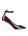 Valentino Rockstud 100 Patent Wedge Pump In Purple