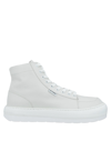 Sunnei White Leather Dreamy High-top Sneakers In White
