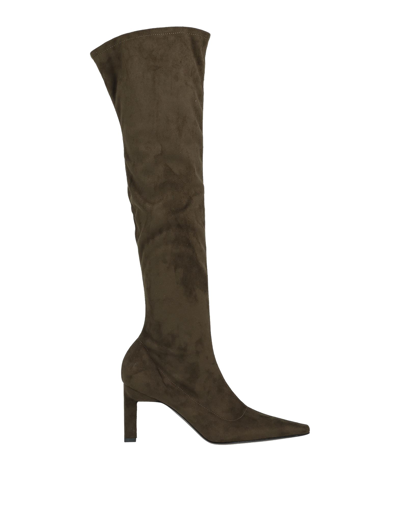 Luca Valentini Knee Boots In Green