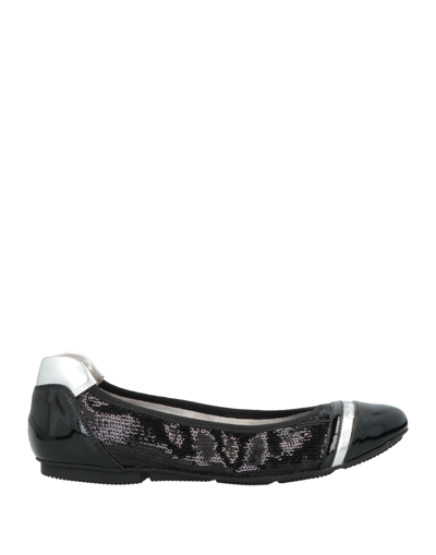 Hogan Ballet Flats In Black