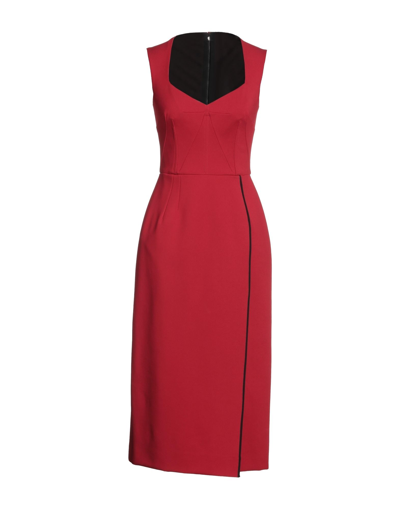 Dolce & Gabbana Midi Dresses In Red