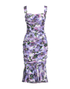 Dolce & Gabbana Midi Dresses In Purple