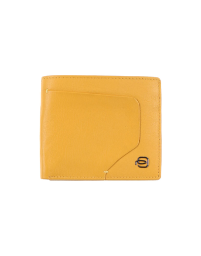 Piquadro Wallets In Yellow