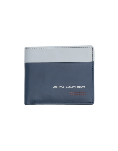 Piquadro Wallets In Dark Blue