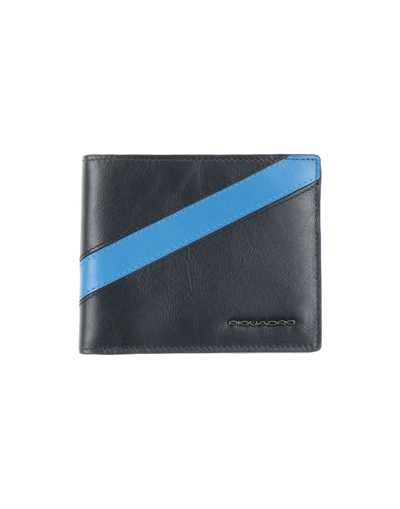 Piquadro Wallets In Blue
