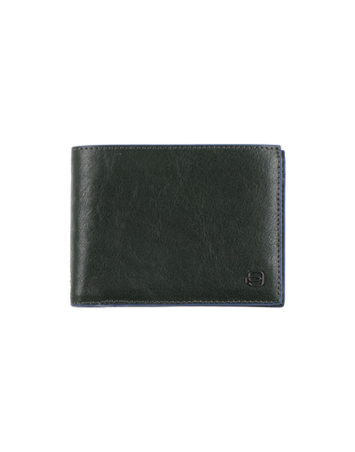 Piquadro Wallets In Dark Green