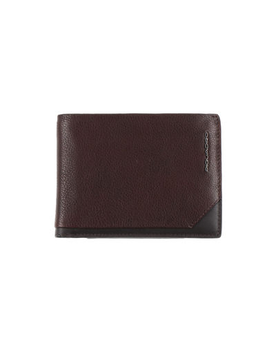 Piquadro Wallets In Dark Brown