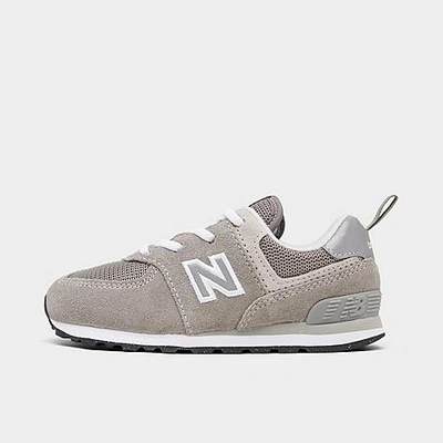 New Balance Babies'  Boys' Toddler 574 Suede Casual Shoes In Grey/white