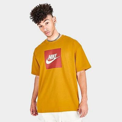 Nike Nrg Acg Logo-print Jersey T-shirt In Gold Suede