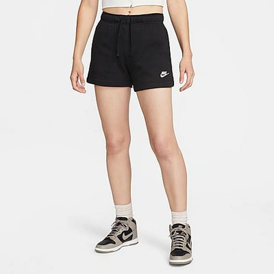 Nike Plus Size Sportswear Club Fleece Mid-rise Pull-on Shorts In Black